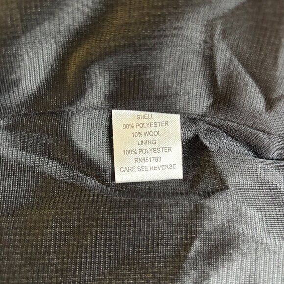 Maurices Tweed Blazer Jacket Ruffles Small Black Button Lined Scrunch Sleeve - Picture 6 of 7